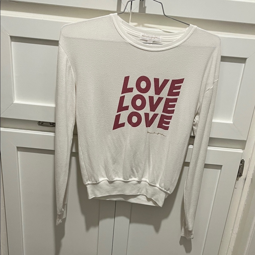 Spiritual Gangster White and Red Love Sweatshirt